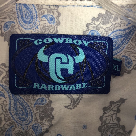 Cowboy Hardware Men's White Shirt Sz. XL - Picture 4 of 9